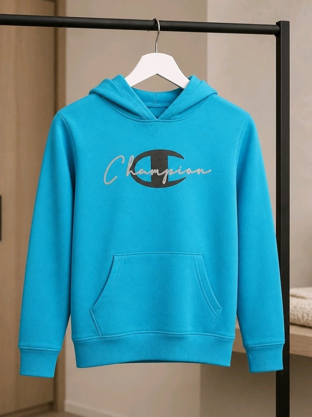 Champion Bright Teal Pullover Hoodie